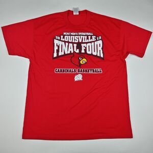 Louisville Cardinals T-Shirt 2013 NCAA Final Four Basketball Men's Size XL Red